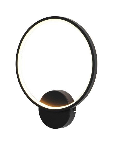 Domoletti LED Wandleuchte Ajacco 10W 3000K Schwarz Metall 20X5X26,4 Cm-image