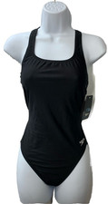 Speedo NWT Women's Swimsuit Athletic One Piece Pro lt Super Pro Black Size 10/36