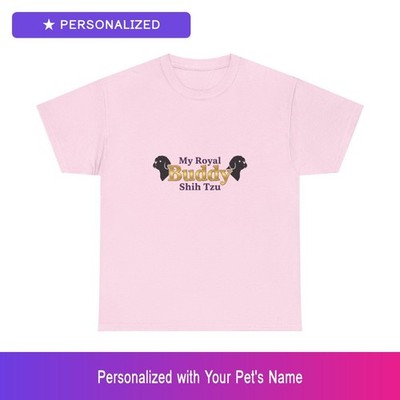 Custom Shih Tzu Portrait Art Shirt Personalized Pet Name Pet Lover Gift