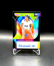 Auto #'d /20! Aneesah Morrow 2022-23 Leaf Vivid Black Parallel Auto #'d 10/20