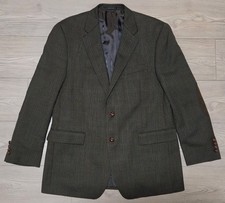 Lauren Ralph Lauren Sport Jacket Blazer Mens 42R Suede Elbows Olive Green/Brown