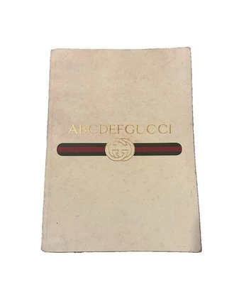 Authentic Vintage Gucci ABCDEFGUCCI Notebook Diary Rare Collectible Italy Made - Image 1 of 3