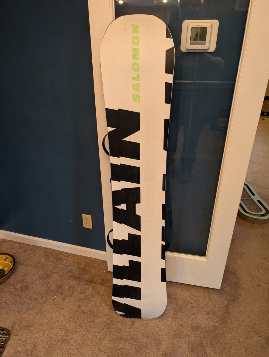 Salomon Villain Snowboard 158 Wide W/Bent Metal Bindings | eBay