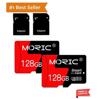 2 Pack 128GB Micro SD Card with Adapter High Speed Memory Card,C10 A1 TF Card...