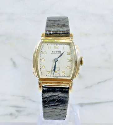 Vintage Elbon Tank Watch Swiss Made Manual Wind Serviced New Mainspring