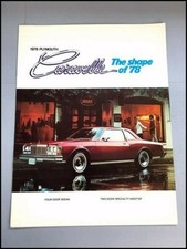 1978 Plymouth Caravelle Original Canada Car Sales Brochure Catalog 1978 Plymouth Caravelle Original Canada Car Sales Brochure Catalog