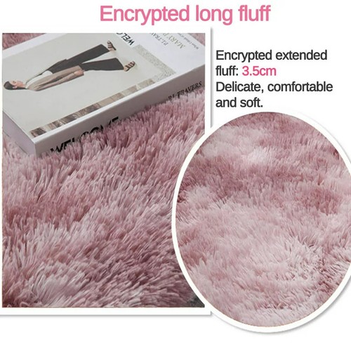 Anti-Skid Mats Floor Carpet Soft Fluffy Shaggy Rugs Room Bedroom Home Area Rug - Picture 3 of 7
