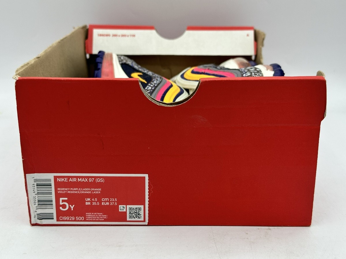 Nike Air Max 97 Purple Orange Pink Sneakers CI9929-500 GS
