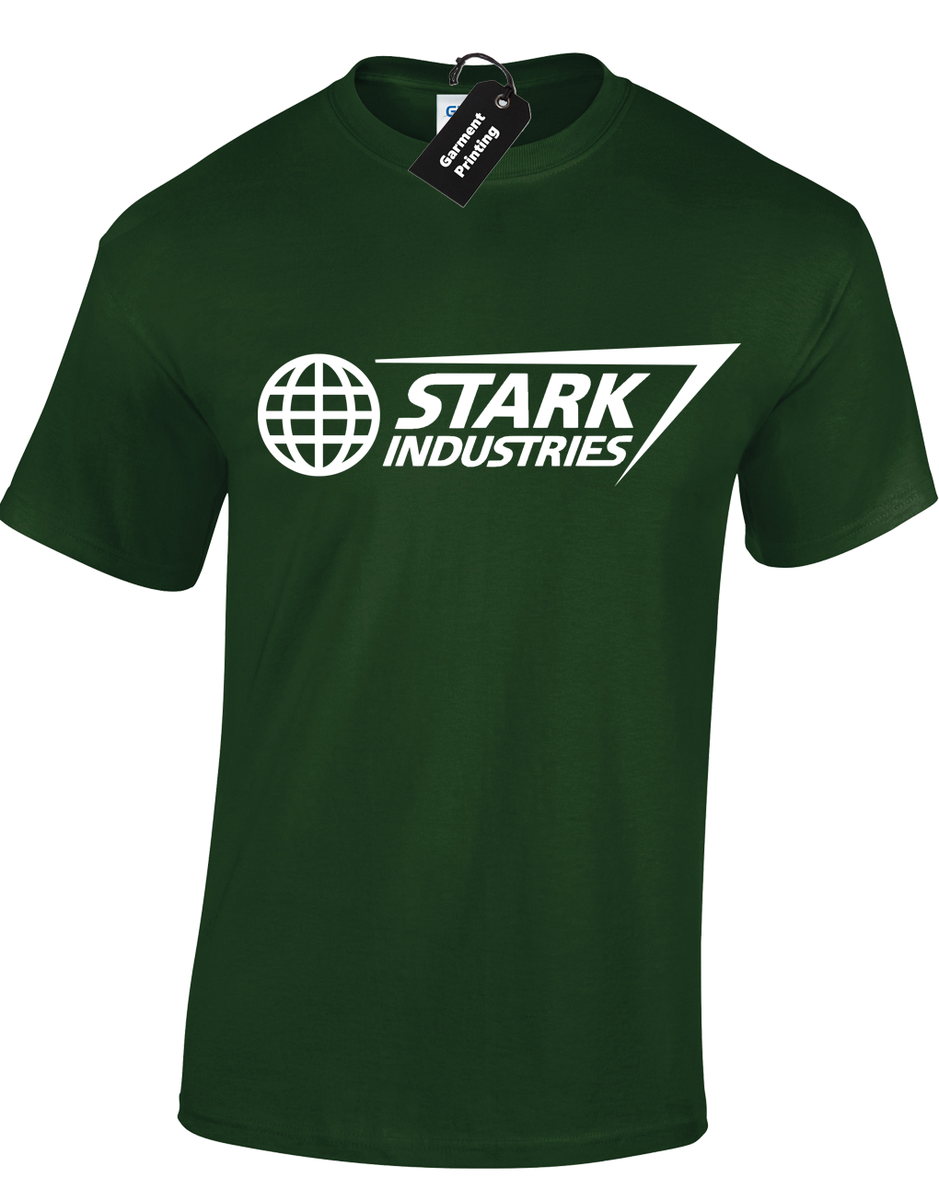 STARK INDUSTRIES MENS T-SHIRT FUNNY AVENGER FAN IRON DESIGN GIFT