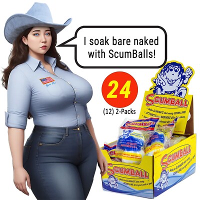 24 Scumballs Spa Oil Scum Absorber Ball Hot Tub Pool Sponge ScumBall 12x2P balls