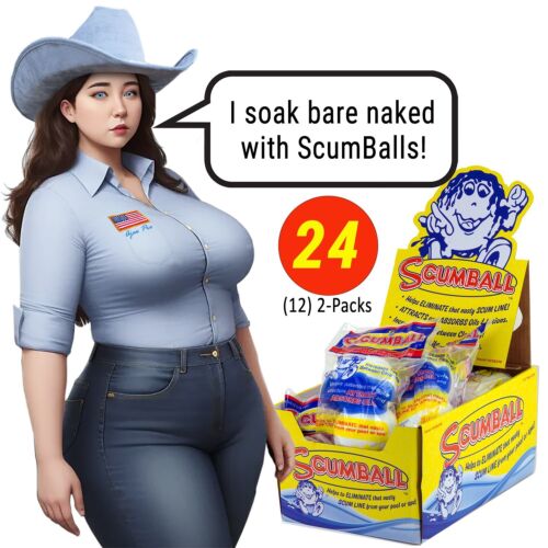 24 Scumballs Spa Oil Scum Absorber Ball Hot Tub Pool Sponge ScumBall 12x2P balls