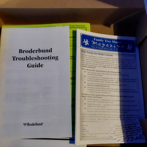 Family Tree Maker Version 5 10-CD Gift Set PC WIN 95/98 Broderbund NEW - Picture 5 of 13