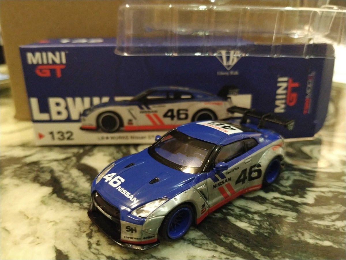 MINI GT 132 chase (used) Nissan GT-R Type 1, Rear Wing ver 1 ,#46