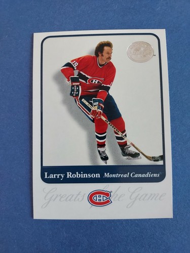 LARRY ROBINSON MONTREAL CANADIENS 2001-02 FLEER GREATS OF THE GAME #44 - 第 1/2 張圖片