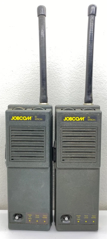 Vintage Ritcon Jobcom Two-Way Radio LOT OF 2 UHF w/ Antennas + Manuals UNTESTED - Image 2 of 4