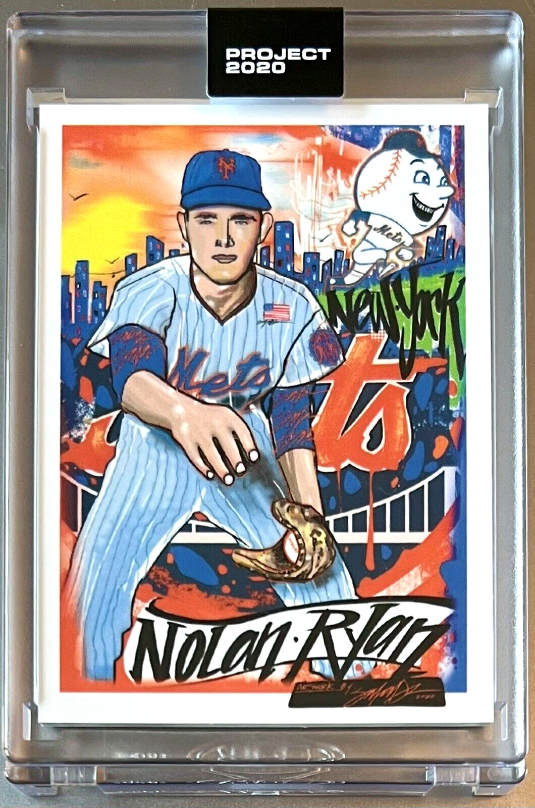 TOPPS PROJECT 2020 #105 NOLAN RYAN HOF by KING SALADEEN 1969 METS FREE SHIPPING