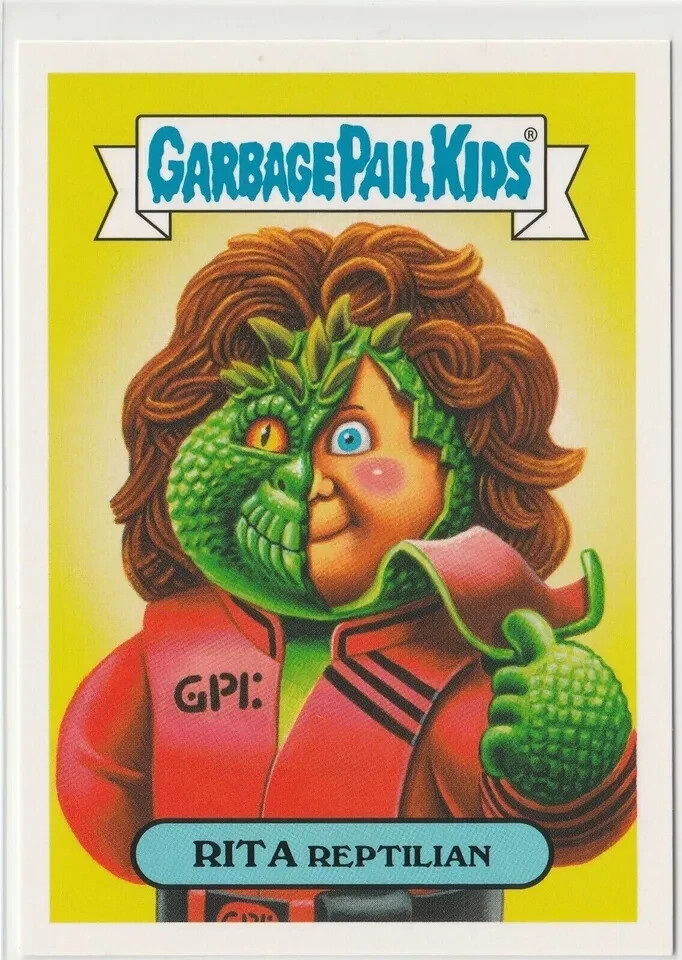 Rita Reptilian #6a Garbage Pail Kids GPK 2018 Oh the Horror-ible Trading Card