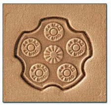 Discontinued 44 Cylinder Craftool 3-D Stamp Tandy Leather 8591-00