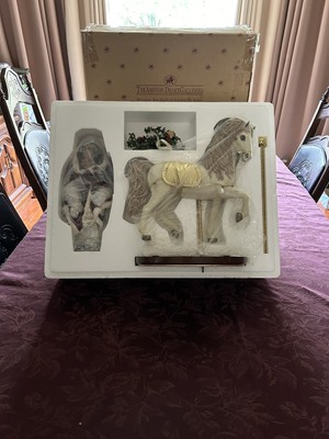 Ashton-Drake Galleries WINTER SPLENDOR Four Seasons Carousel Horse & Doll