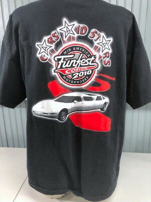 Funfest Corvette 2003 mid american black L t shirt