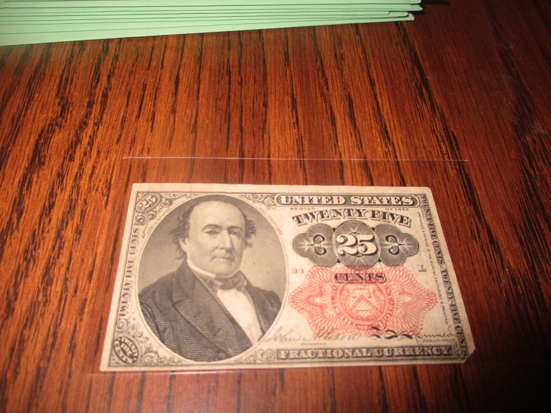 25 CENTS FIFTH ISSUE U.S. FRACTIONAL CURRENCY SEE PICTURES