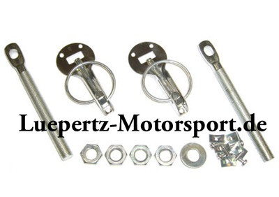 Edelstahl Competition Haubenhalter Youngtimer Rallye Slalom Berg Motorsport