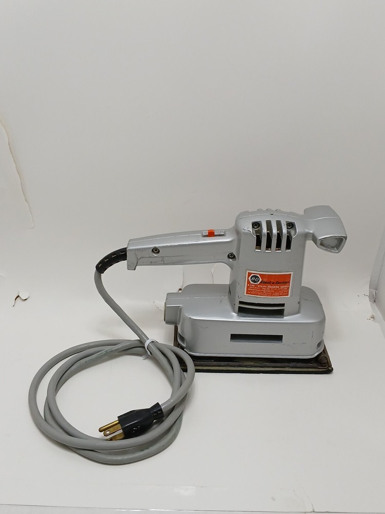 Vintage Black & Decker Utility Finishing Sander U-140 1/6 HP Woodworking Sanding