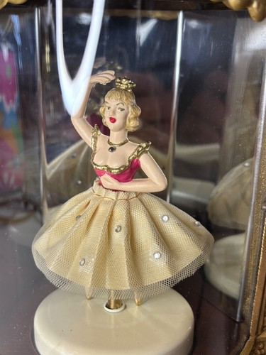 Vintage 1940-50’s mantel clock Ballerina model 870 lights up dances/music Box - Picture 10 of 12