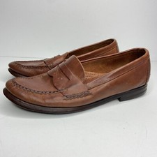 Bass Weejuns Penny Loafers - Brown Leather - Size 8D Mens - 10 Womens Business