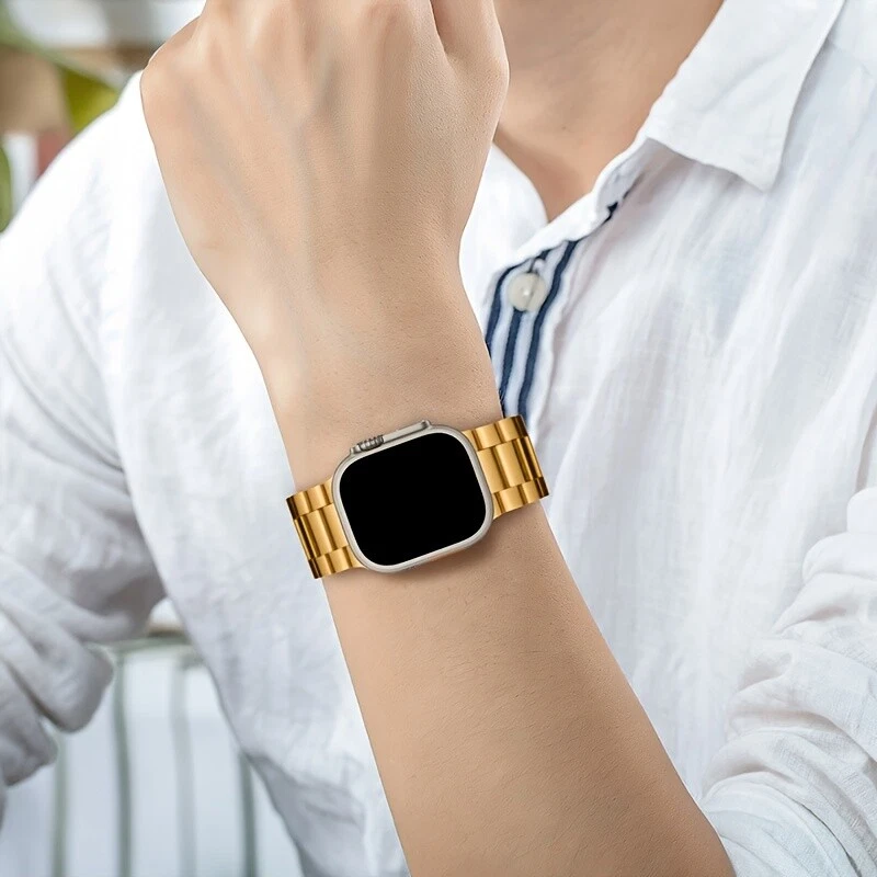 Correa de metal iWatch correa + estuche para Apple Watch 10 9 8 7 6 5 4 3 Ultra2 45/42/46/49 Foto 2 de 4