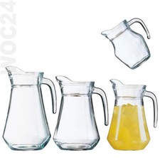 GASTRO Glaskrug Weinkrug Glaskaraffe Glas Wasser Saft Krug Bier Pitcher Griff