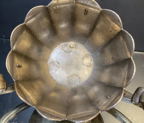 Italian Pewter 3-Candle Lite Centerpiece...Unusual...Nicely Crafted...No Issues - Picture 10 of 12