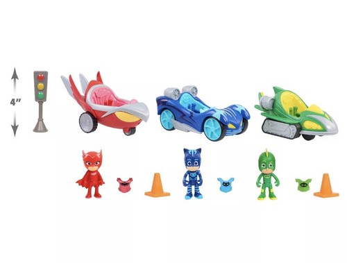 PJ Masks Ultimate Vehicle Set Ages 3+ Catboy Gekko Owlette Figures Kids Playset - 第 3/3 張圖片