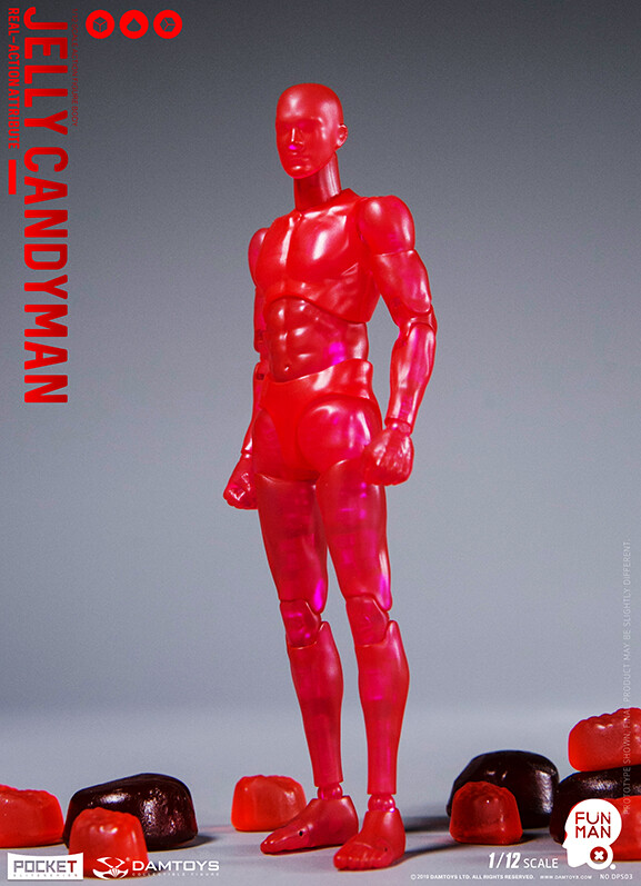 ジェリーキャンディマン 1/12 アクションフィギュア DAMTOYS DPS03 1/12 Scale Jelly Candyman Red Skin 6inches