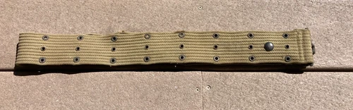 WW2 US Army Military M1912 Dismounted Pistol Belt Field Web Gear