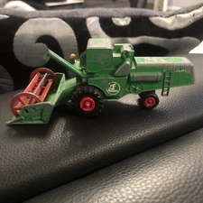 Vintage Matchbox Lesney K-9 King Size Combine Harvester Green Diecast