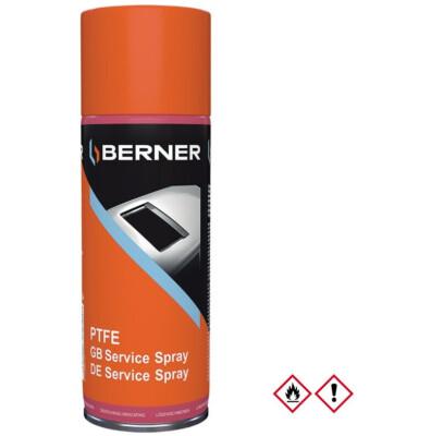 Berner Servicespray PTFE 400 ml hohe Druck- und Temperaturbeständigkeit