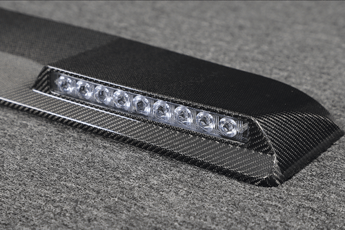 Alerón de techo delantero de carbono real con LED para Benz Clase G W463 G63 G500 G550 2014-18 - Imagen 15 de 16