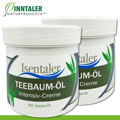 2 x 250 ml Isentaler Teebaum-Öl Intensiv-Creme Jojoba-Öl Inntaler Naturprodukte