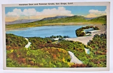 Vintage Postcard Henshaw & Palomar Grade, San Diego, California