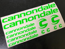 CANNONDALE Bike Decals Stickers Cycling Custom Sizes Colours Frame Fork MTB Road