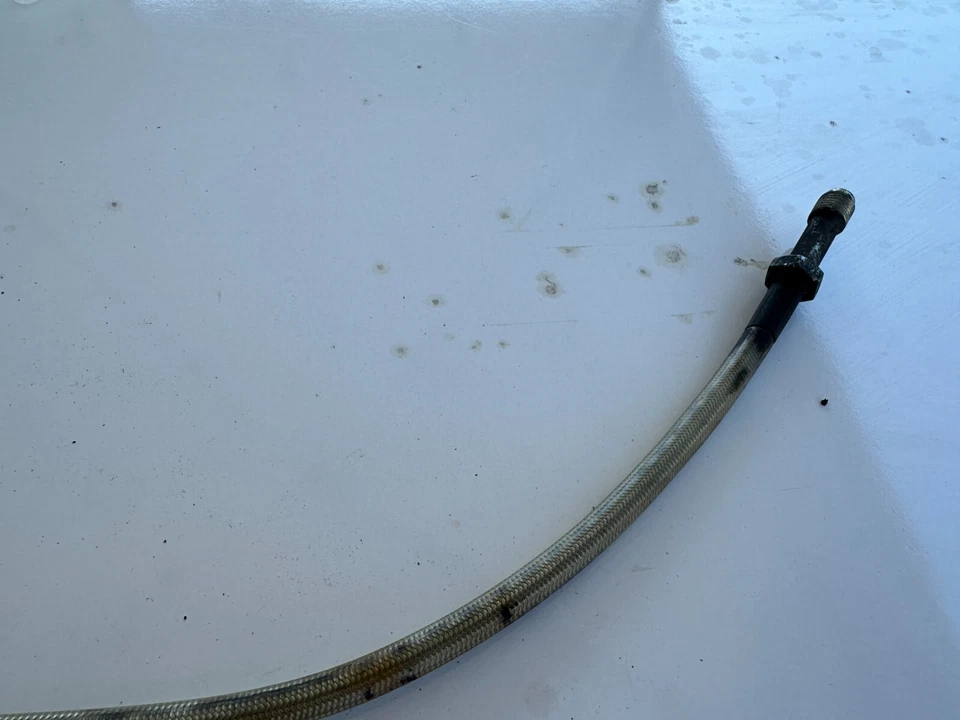 Para BMW E46 m3 Línea de freno trasero Goodridge Racing 2001-2006 Manguera trenzada de acero Foto 3 de 4