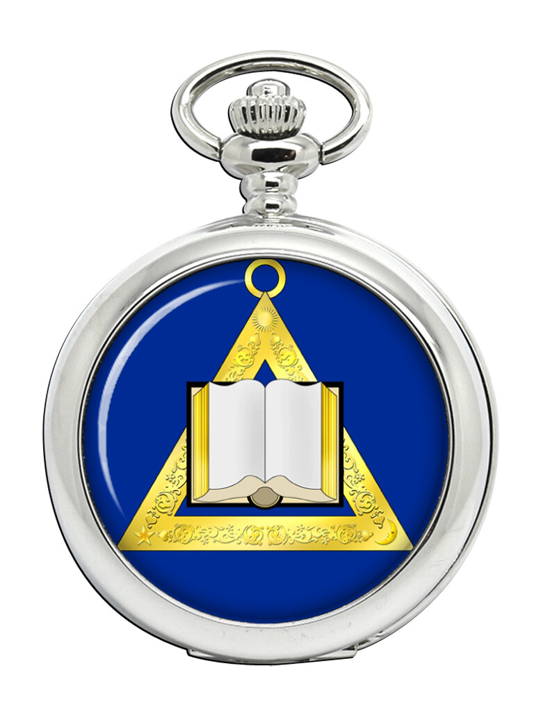 Masonic Lodge Chaplain Engraved Pocket Watch for Freemasons