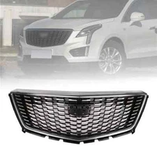 For 2020-2022 Cadillac XT5 2.0L 3.6L 84724566 Front Upper Grille Chrome Black