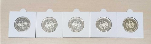 RFA 10 x 2 DM F.J. Strauss 1995 ADFGJ PP ¡50 monedas! ¡Paquete de inversión! - Imagen 2 de 2
