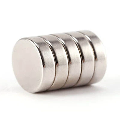ECMAGNET 5pcs 12mm x 3mm Strong Rare Earth 12x3 NdFeB Neo Neodymium Disc Round Magnet