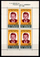 Senegal 1964 Mi. Bl.2 Block 100% MNH J.F. Kennedy, President
