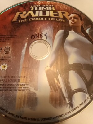 TOMB RAIDER CRADLE OF LIFE DVD DISC ONLY USED TESTED FREESHIP NOTRACKING