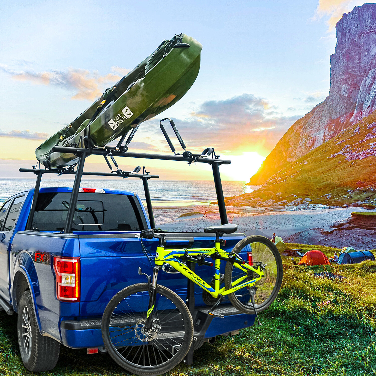 3 Bike Rack Hitch Mount Rack Bicycle Rack for Trucks, Fits 2'' Hitch Receiver