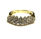 10k yellow gold 1.10ct SI2 H diamond wedding anniversary ring band 3.4g 7 — photo 9